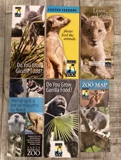 Santa Barbara Zoo California Map Brochure Guide Lot of 6 N9