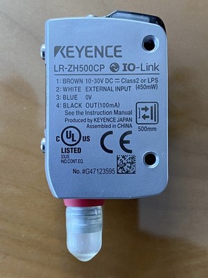 Keyence Self-contained CMOS Laser Sensor LR-ZH500CP N/P Series with Instruct Man