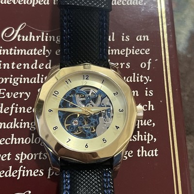 RARE,UNIQUE Men's SKELETON AUTOMATIC Watch ANDROID AD345. In BOX 