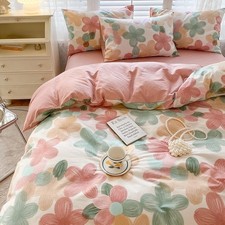 4pcs Duvet Cover Set- 100 Cotton Comfort Duvet Cover Set,Include a Duvet Cov...