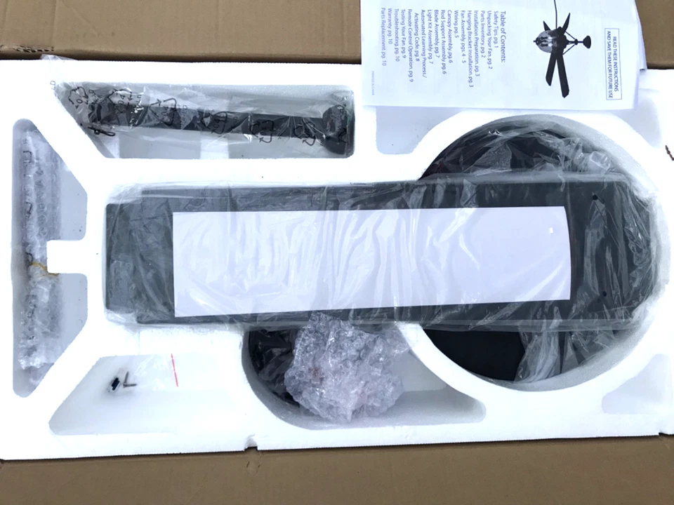 Litex - Knightsbridge - Ventilador de techo de 5 aspas con kit de luz - 26,5 pulgadas de alto Foto 4 de 4