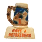 Vintage Heidelberg chalkware Beer Stein  Stand Up Sign