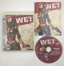 Wet PlayStation 3 PS3 Game Complete CIB EXCELLENT CONDITION PRISITINE RARE 
