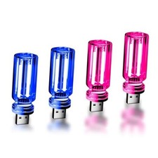 4 PCS Car USB Lights, Car Interior Ambient Lights, Mini Touch Dimmable Glass