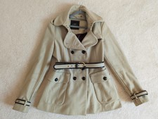 Thomas Burberry Vintage Camel Colored Wool & Cashmere Belted Coat Uk 12/14 Large