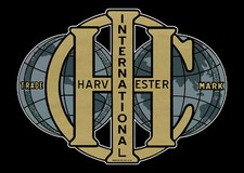 International Harvester Vintage 2 Globes - Re-drawn 1919 Emblem Sticker Decal