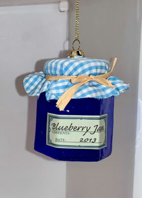 Strawberry Blueberry or Orange Marmalade Jam 3'' Christmas Tree Ornaments