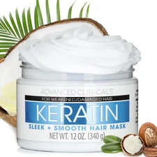 Keratin Hair Mask 12 Fl Oz Intense Hydration Deep Conditioning Treatment