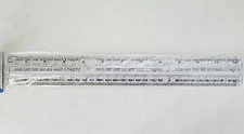 Jot MAGNIFYING RULER 12 INCH (30 cm) CLEAR PLASTIC RULERS