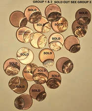 1 COIN/BID LINCOLN CENT OFF CENTER STRUCK ERROR 30-60 % O/C UNC SEE PHOTOS R2510