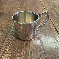 Empire Pewter Silver Plain Baby Cup, New in Box, Made in USA