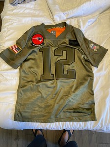 New England Patriots Tom Brady Nike Olive 2019 Salute To Service Limited Jersey Ebay