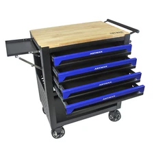 4 Drawers Rolling Tool Box Cart Tool Chest Tool Storage Cabinet with 4 Wheels
