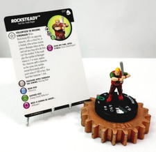 HEROCLIX TMNT Series 3 Shredder's Return Uncommon 017 Rocksteady w/Card