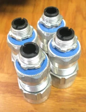 Thomas & Betts STE050, Metal Clad Cable Connector, Al Jktd Ftg Hub 1/2 In, 4 PC