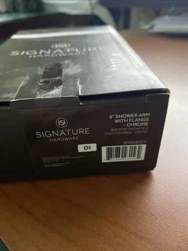 Signature Hardware 8" shower arm with flange chrome SHSK80CP - Picture 6 of 6