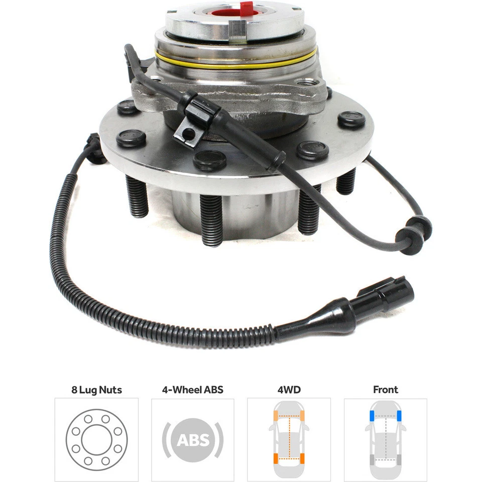 Kit de cubo de roda para 1999-2004 Ford F-350 F-250 F-450 F-550 - Imagem 2 de 4