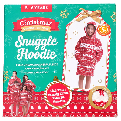 Christmas Snuggle Hoodie 5-6 Years Brand New UK