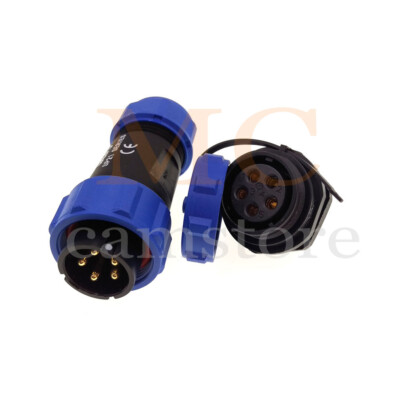 Weipu SP21 500V IP68 5Pin Waterproof Wire Connectors,LED Light Cable Connector