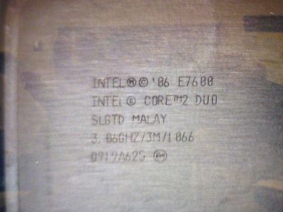 Intel Core 2 Duo E7600 3.06GHz / 3M / 1066  LGA775 Processor CPU SLGTD LOT OF 5