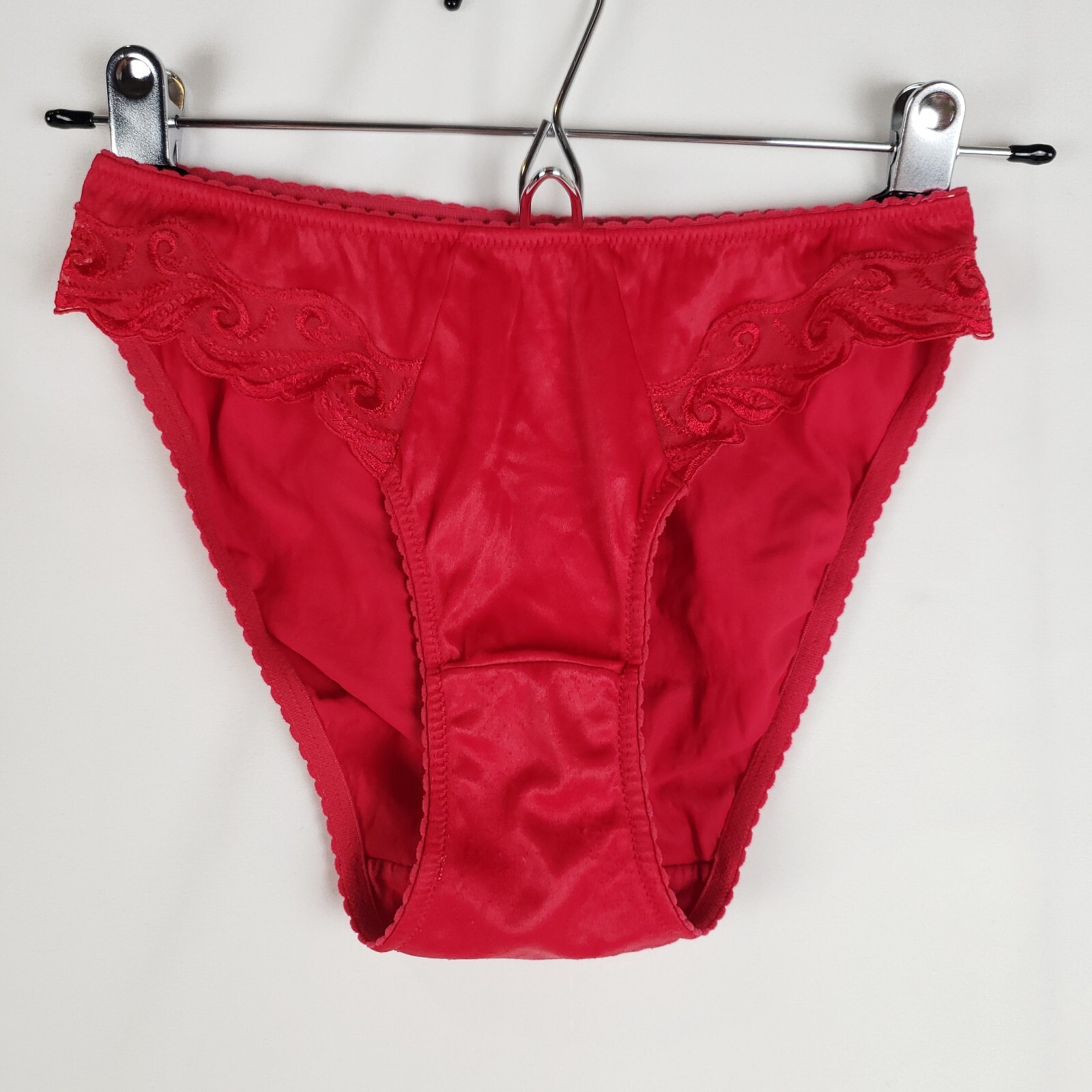 Victorias Secret Hi Cut Bikini Panties Small Red Tape… Gem
