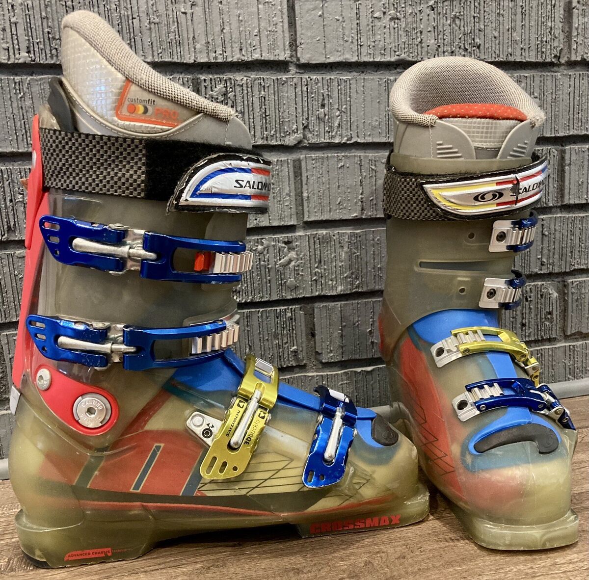SALOMON CrossMax Alpine Ski Boots SSZ 26.5 Mens US 8.5 SALOMON CrossMax Alpine Ski Boots SSZ 26.5 Mens US 8.5