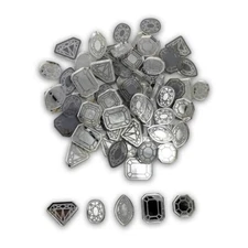 Gemstone Shaped Confetti - 100 Pieces Laser Cut Mirror Acrylic Table Scatter