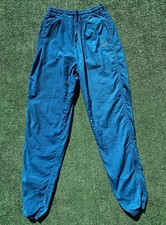 VTG 90 s Nike Spellout White Tag Pleated Windbreaker Track Pants Women s Small