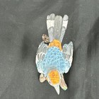 Vintage Hachiro GOTO Warbler Blue Bird On Branch Figurine #TB40 — photo 9