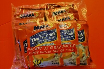 2 PACK NARA INSTANT THAI TEA DRINK WITH CREAM & SUGAR (24 COUNT)