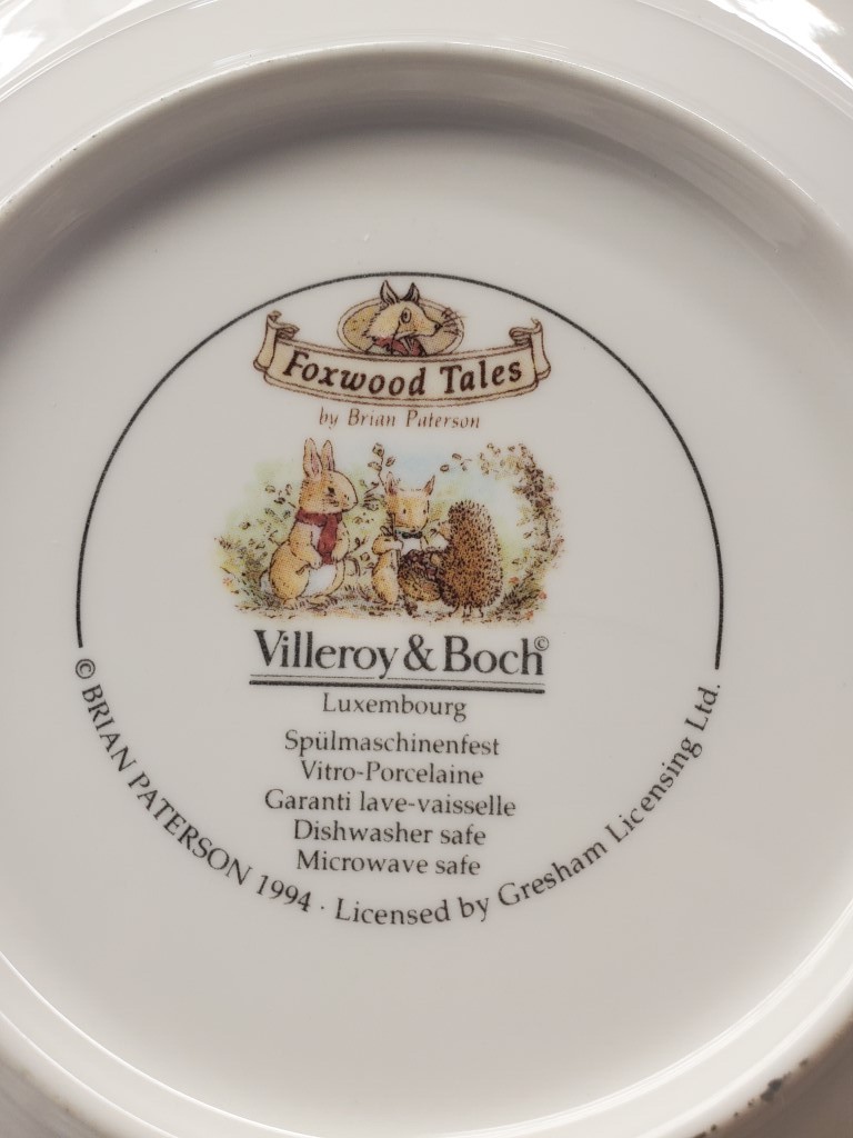Foxwood Tales シュガーポット&小物入れ Villeroy&Boch Villeroy & Boch Foxwood Tales by Brian Paterson 1997