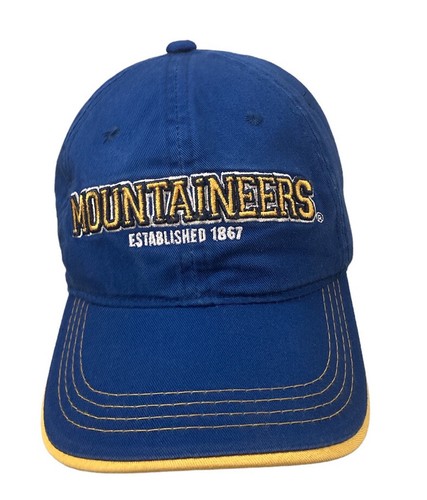 NCAA West Virgina Mountaineers Strapback One Size Adjustable Ball Cap/Hat Blue - Picture 2 of 9