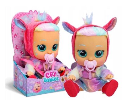 CRY BABIES CRYING DOLL HANNAH interactive baby with hair IMC088436