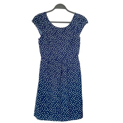 blue polka dot mini dress Prima Jersey Midi Dress Navy / Regular / S main image 1