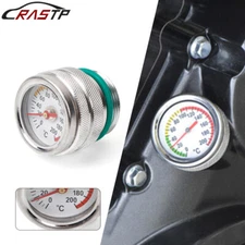 M30X1.5 Fuel Tank Cap w/Oil Temperature Gauge Engine Valve Cover Oil Filler Cap