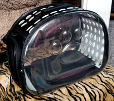 Pet Carrier Dog or Cat Black New 16.53"L x 11"W x 12.59"H