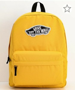 vans realm backpack yellow