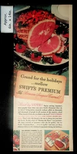 1942 "Best" by VOTE!-Swift's Premium-It's Brown Sugar Cured Vtg Print Ad 41195