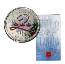 2000 Canada 🍁 25 Cent Coin  - Pride Colored