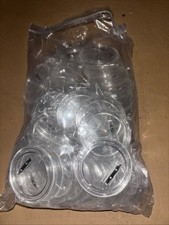 Large Bag Of New Badges / Buttons - Clear With Back Pin