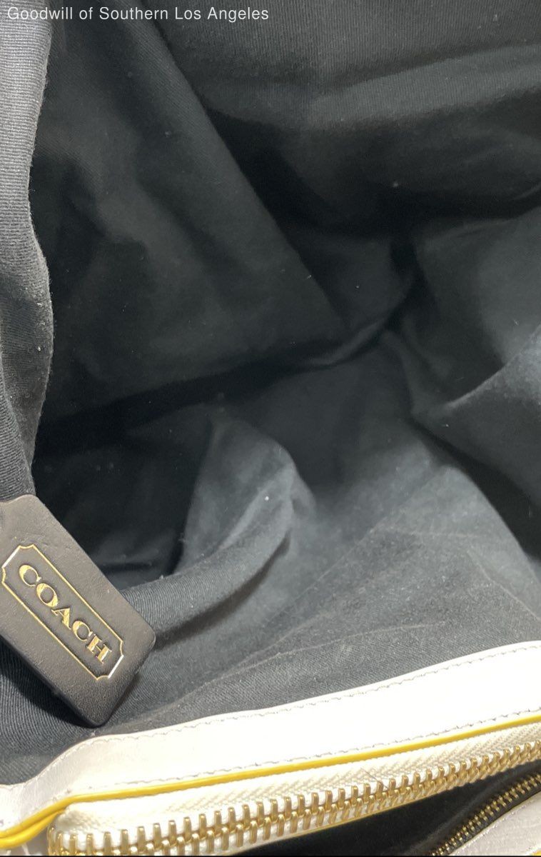 Authenticated Coach White Tote - image 5