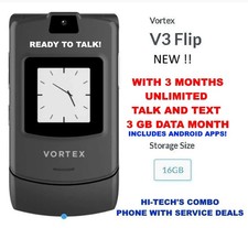 V3 FLIP PHONE INCLUDES 3 MONTHS UNLIMITED TT 10 GB DATA per month