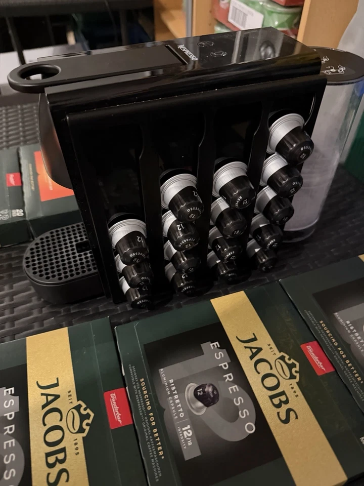 Krups Nespresso Kapselmaschine XN1108 Essenza Mini 19 Bar Kaffe Espresso Schwarz - Bild 3 von 3