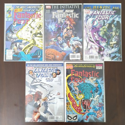 Fantastic Four: Vol 1 #376b, 549, 581, 600 + Annual #22 (Marvel Comics) Lot of 5