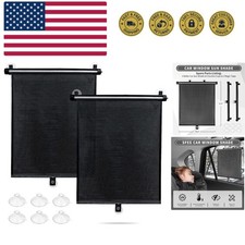 Car Window Shade for Side Windows, 2 Pack Sun Shade Retractable for Car Block...