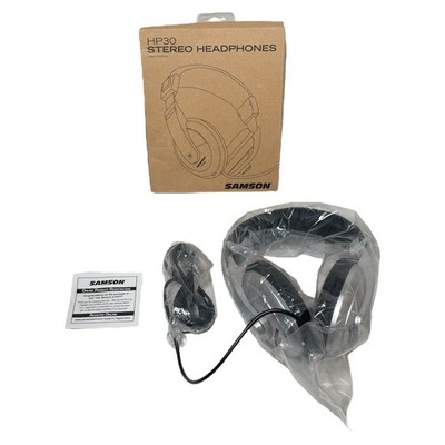 Samson HP30 Stereo Headphones Over the Ear Silver