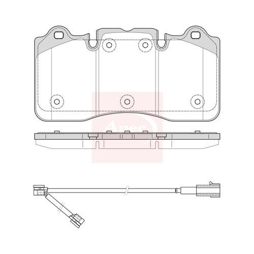 APEC Brake Pad Set, disc brake PAD2454