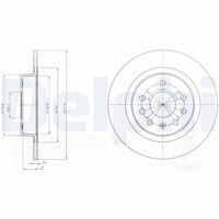 2X Bremsscheibe Delphi BG4300 FüR Gtc Zafira Astra Opel Family A05 A04 Cdti M75