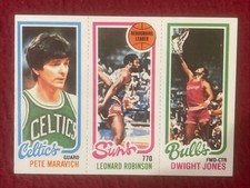 1979-80 Topps Basketball Trio Pete Maravich, Leonard Robinson,Dwight Jones-NM🔥