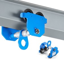 VEVOR Manual Trolley Push Beam Trolley 2200 lbs/1 Ton Load 2.4"-7" Adjustable
